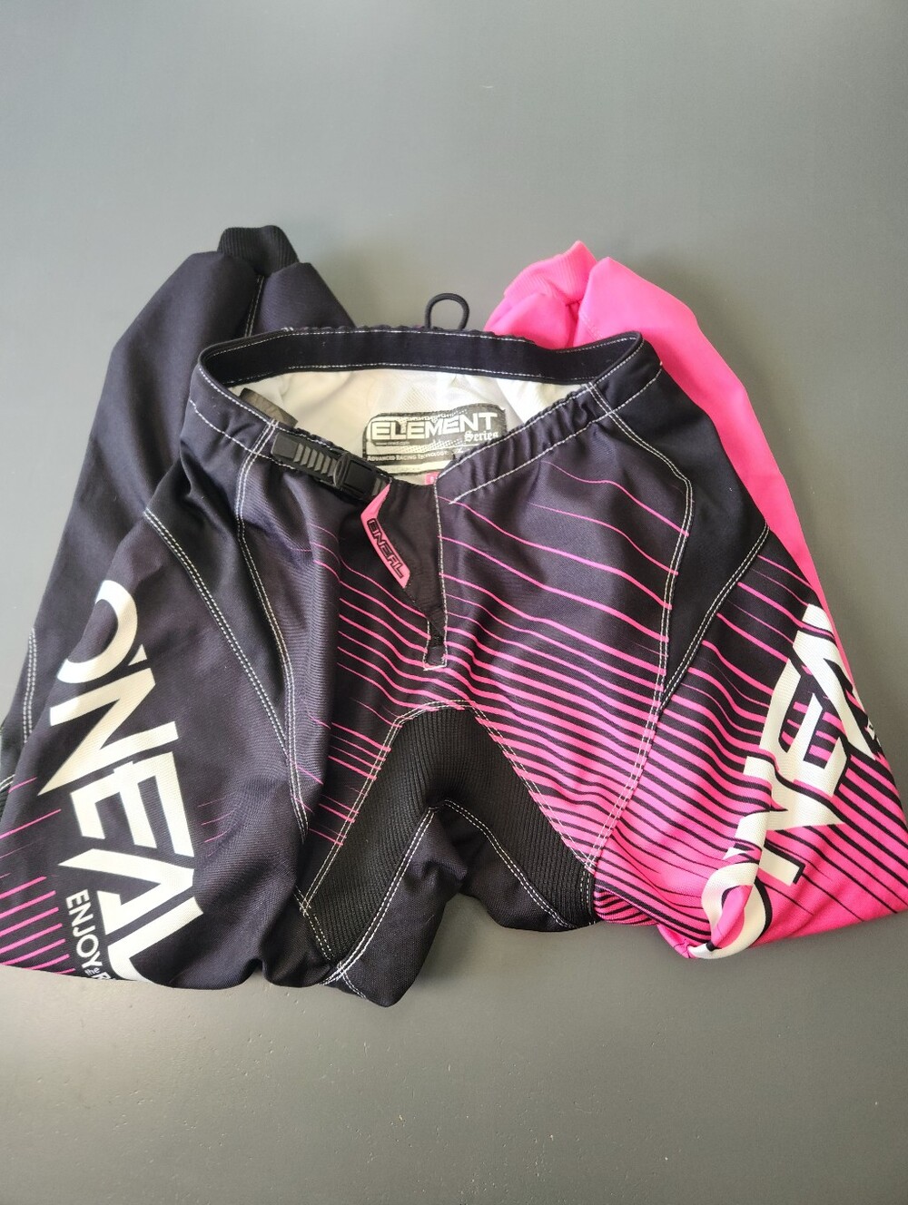 O'Neal Element Series Motocross Pants Womens 9/10 Pink Black Off Road MX Gear